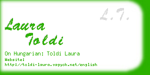 laura toldi business card